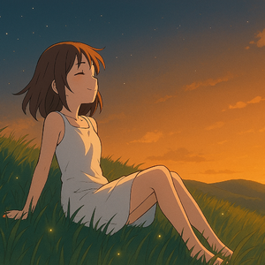 夕暮れ、風見坂