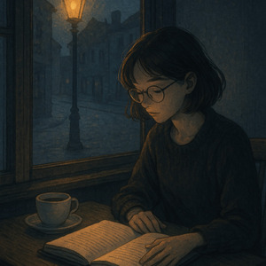 ページ越しの街灯