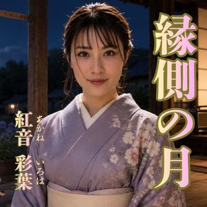縁側の月