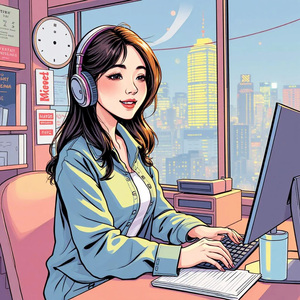 바람이 부드럽게 스치고