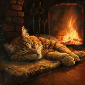 Tonos Acogedores De Chimenea Para Gatitos