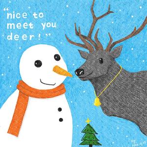 Snowman Met Reindeer (no drum)