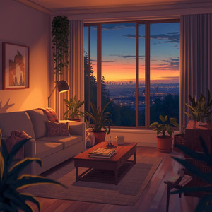 Cozy Room at Dusk