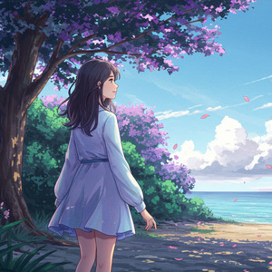 パステルブルーの風