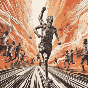 Тарас на старті, серце його вогнем палає by @fantasticfreakfolk684