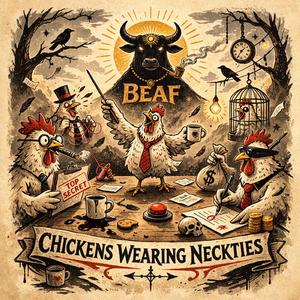 Chickens Wearing Neckties