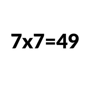 7x7=49