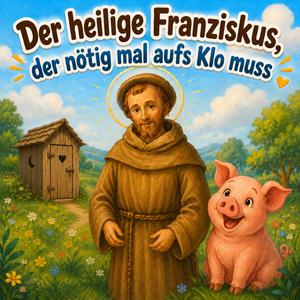 Der heilige Franziskus, der nötig mal aufs Klo muss
