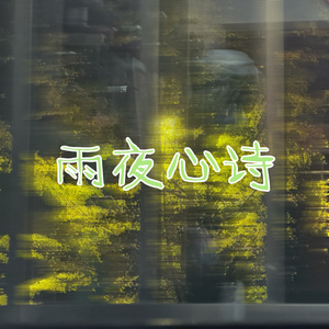 雨夜心诗