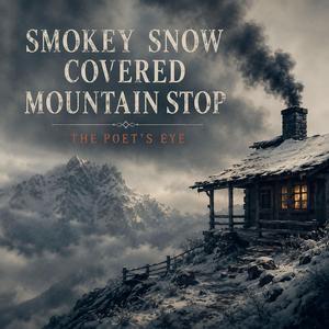 Smokey Snow Covered Mountain Stop
