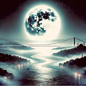 Full moon over the Bosphorus