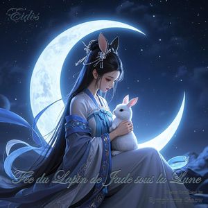 Fée du Lapin de Jade sous la Lune