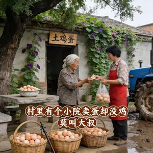 村里有个小院卖蛋却没鸡