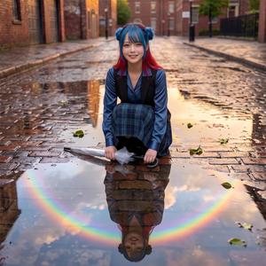 雨のち晴れの日。