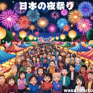 日本の夜祭り