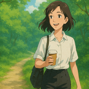 小道の対話 - 葉影に落ちる午後