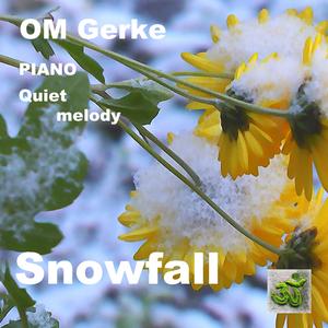 Snowfall. Quiet piano melody.