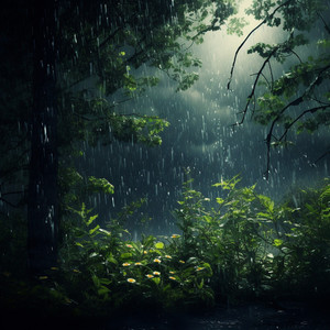 Aliviante Armonía De Lluvia En La Naturaleza