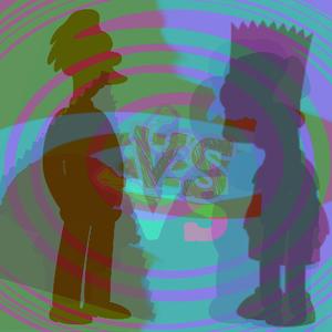 Cyan lenny vs Turquoise and magenta bart (slowed)