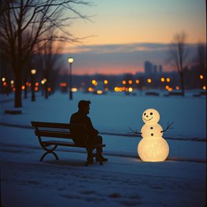 Тающий снеговик