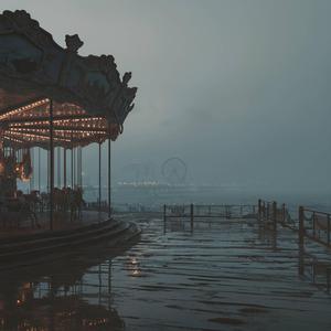 distant laughter fading