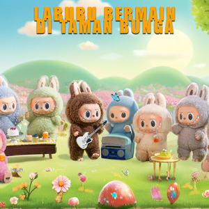 Labubu Bermain Di Taman Bunga