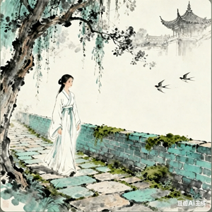 荒庭闭月