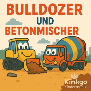 Bulldozer und Betonmischer