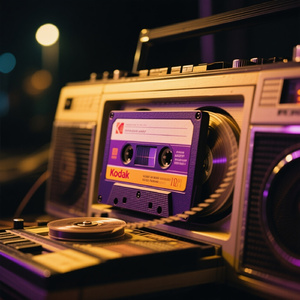 カセットテープを巻き戻す夜