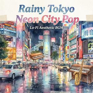 Rainy Tokyo Neon City Pop