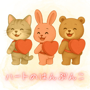 ハートのはんぶんこ