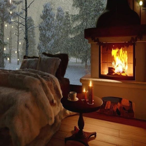 In Front of the Fireplace