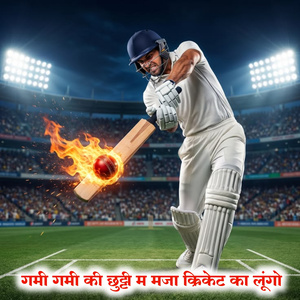 GARMI GARMI KI CHHUTTI MEIN MAJA CRICKET KA LUNGA