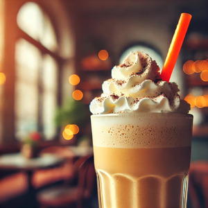 オレンジのストロー