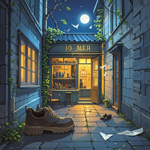 晚风吹过旧檐角