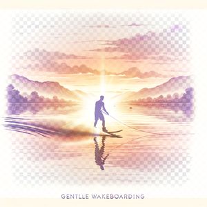 wakeboard whispers in watercolors