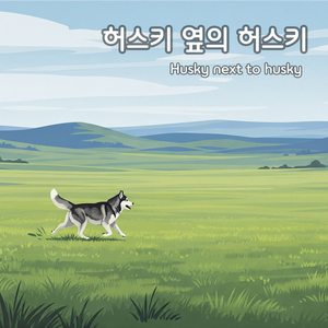 허스키 옆의 허스키