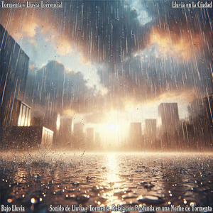 Sonido de Lluvia y Tormenta, Descanso Bajo el Rugir del Cielo
