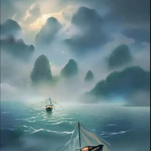 【古风/二次元】“孤帆远影碧空尽，唯见长江天际流”