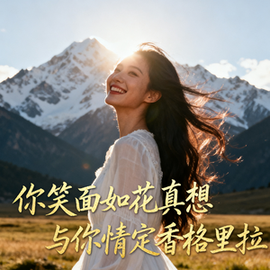 你笑面如花真想与你情定香格里拉