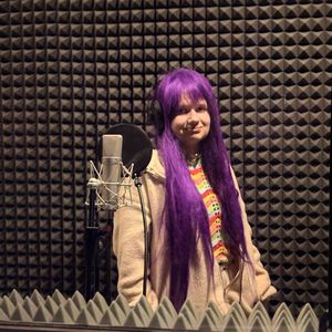 Волосы в сине-красный