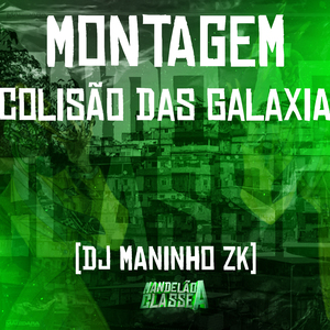 Montagem - Colisão das Galaxia