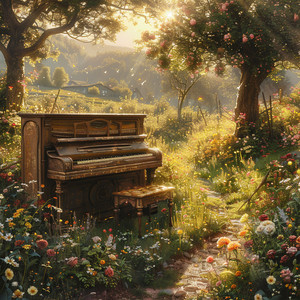 Estados De Ánimo De Piano En El Eco Del Atardecer