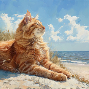 Armonía Felina De La Brisa Marina