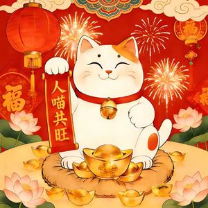招财猫迎春到 伴奏