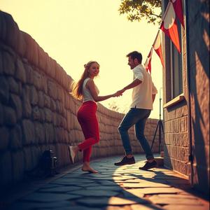 빨간바지 아가씨