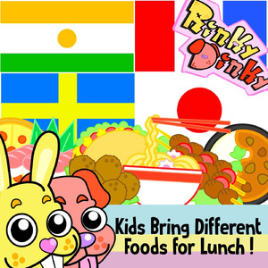 Kids Bring Different Foods For Lunch