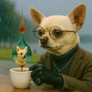 공원의 작은 불빛