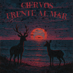 Ciervos frente al mar