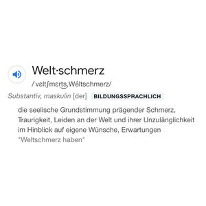 Weltschmerz